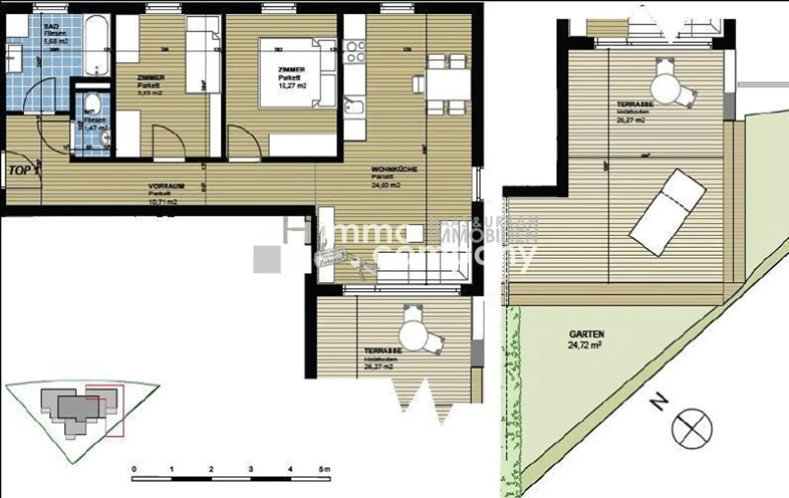 Wohnhighlight in Wattens – 3 Zimmer Terrassenwohnung mit Tiefgaragenplatz