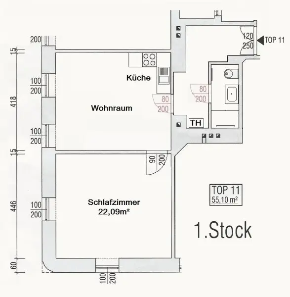 Sanierte helle Altbauwohnung - nähe U4 Hütteldorferstraße
