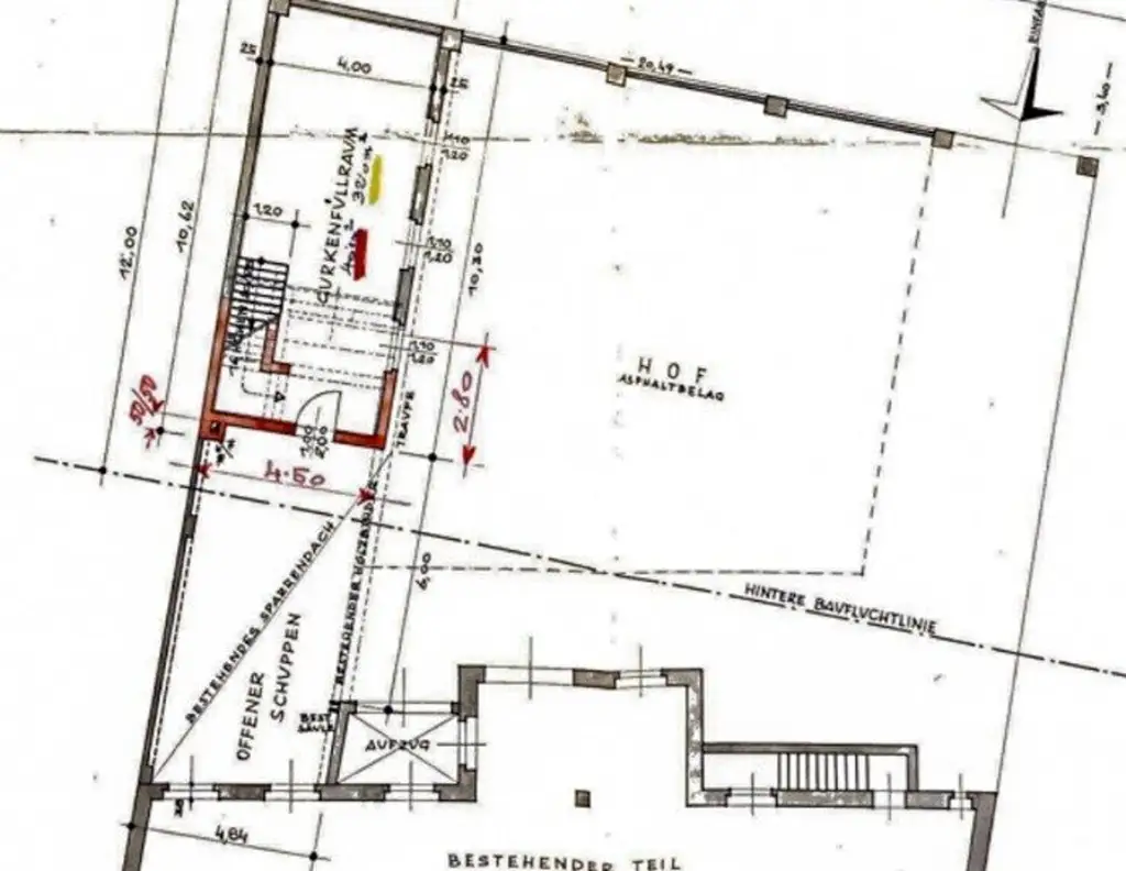 GRUNDSTÜCK MIT ALTBESTAND UND ERHEBLICHEM ENTWICKLUNGSPOTENZIAL / NÄHE EINKAUFSZENTRUM HERNALS