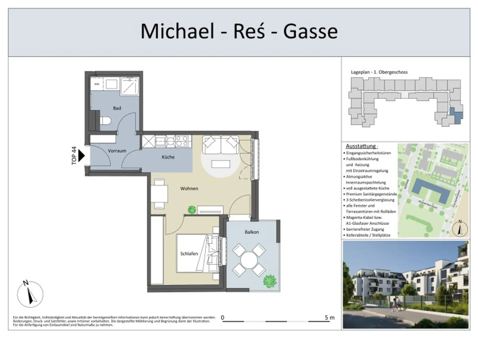 ZWEITBEZUG 2 Zimmer BALKON-Neubauwohnung