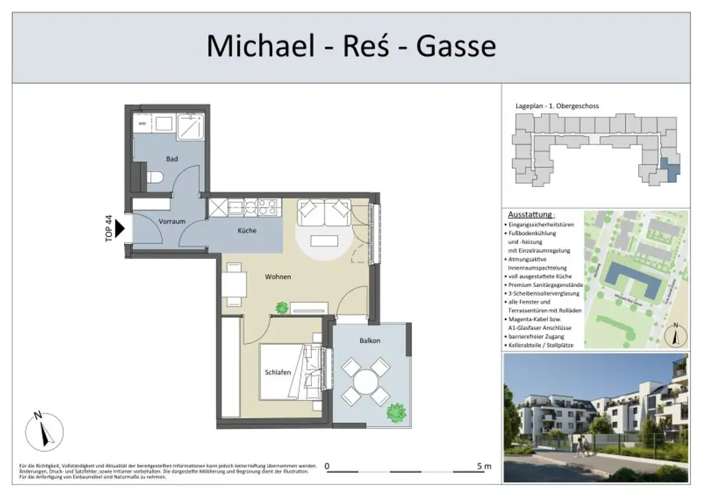 ZWEITBEZUG 2 Zimmer BALKON-Neubauwohnung