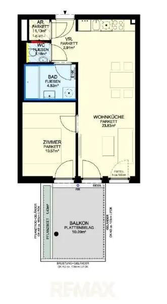 Grundriss Wohnung