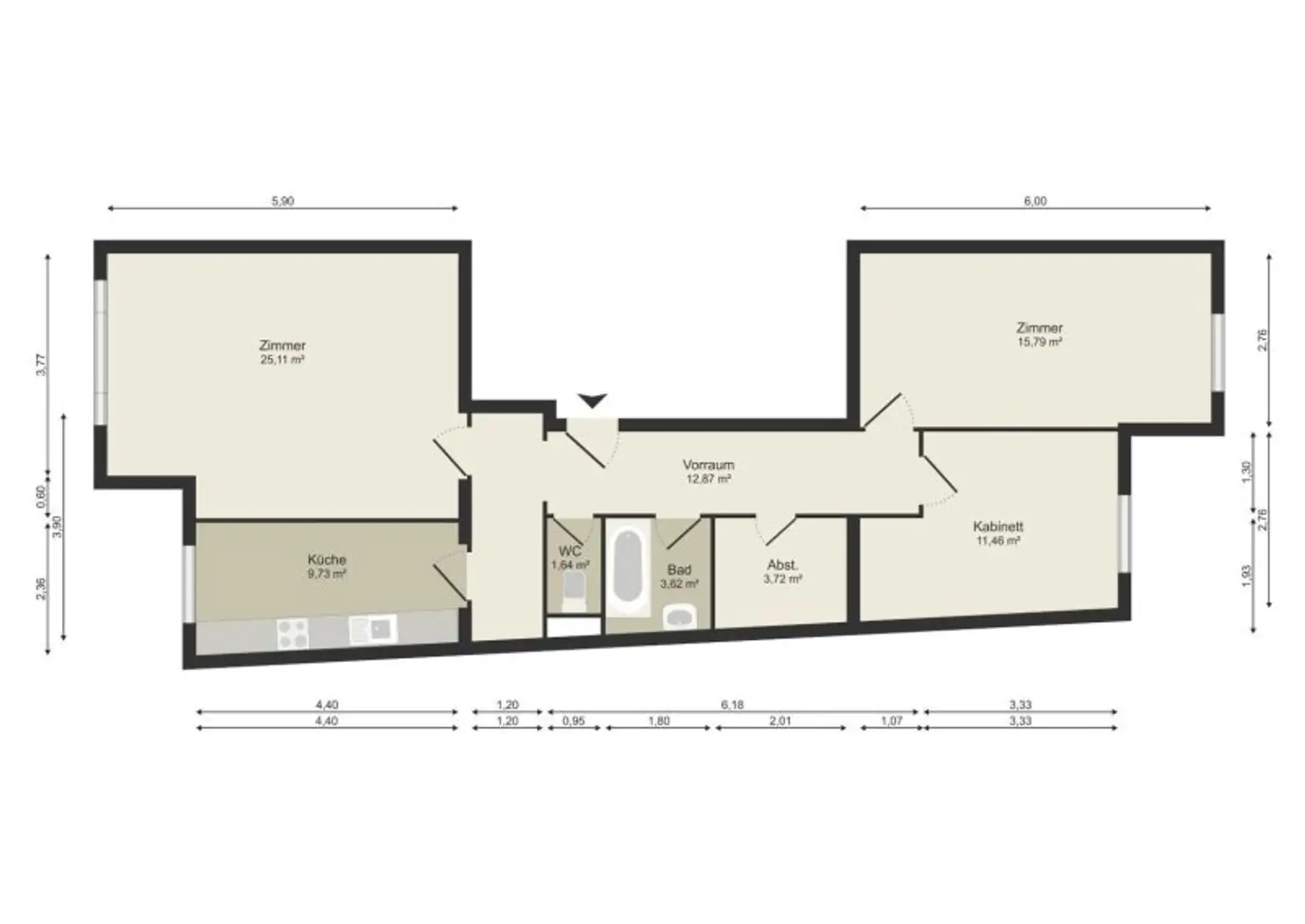 Großzügige Familienwohnung beim Brunnenmarkt