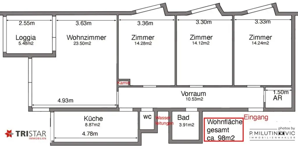 REDUZIERTER VERKAUFSPREIS+++NEU in Korneuburg++ Großzügige 4-Zimmer Neubauwohnung mit Loggia ( WNF ca. 98m2), nähe Bahnhof ++Ihr SONNIGES Zuhause++ 2100 Korneuburg