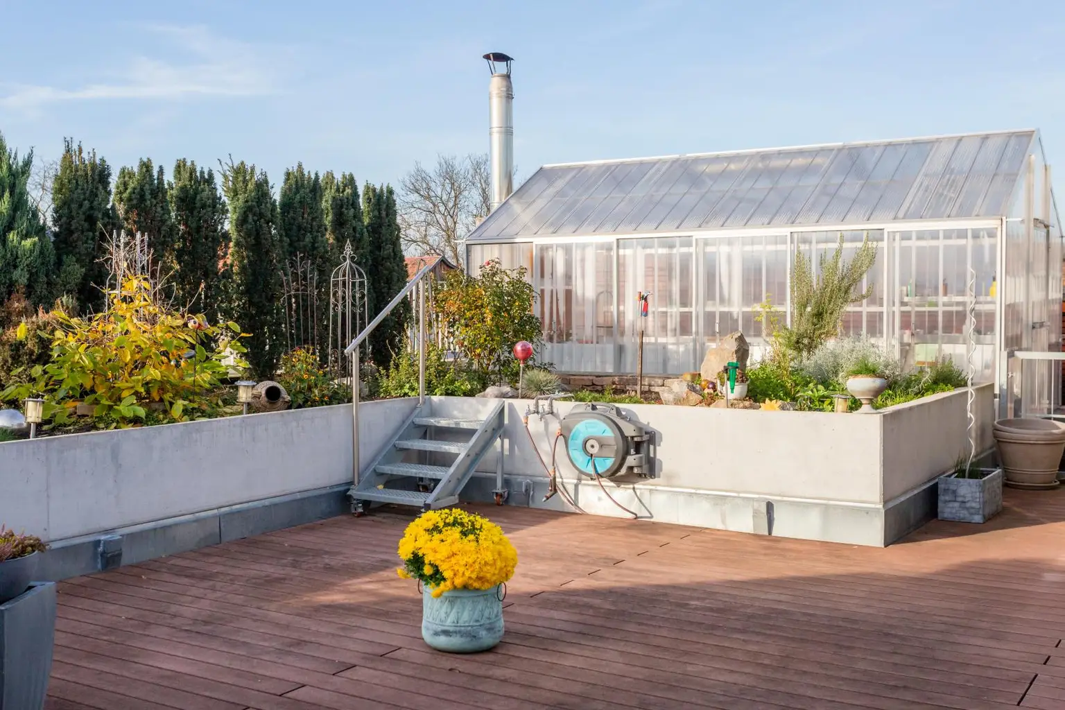 Ansicht Gewächshaus