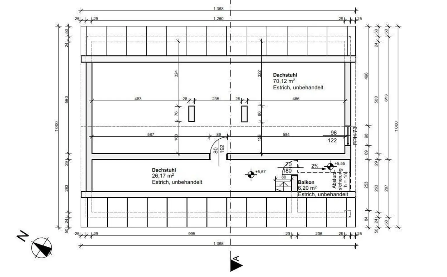 Grundriss Dachgeschoss