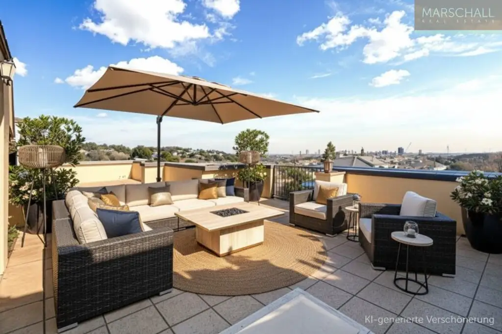 Luxuspenthouse mit riesiger Terrasse und Traumblick in Bestlage/Döbling