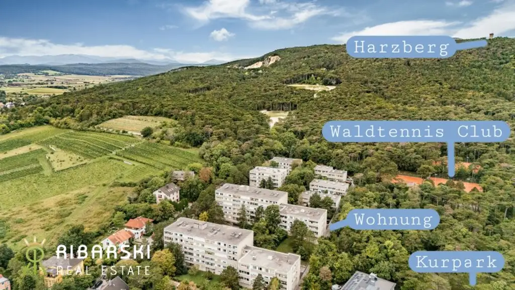 Idyllische Wohnung mit Grünblick und verglaster Loggia