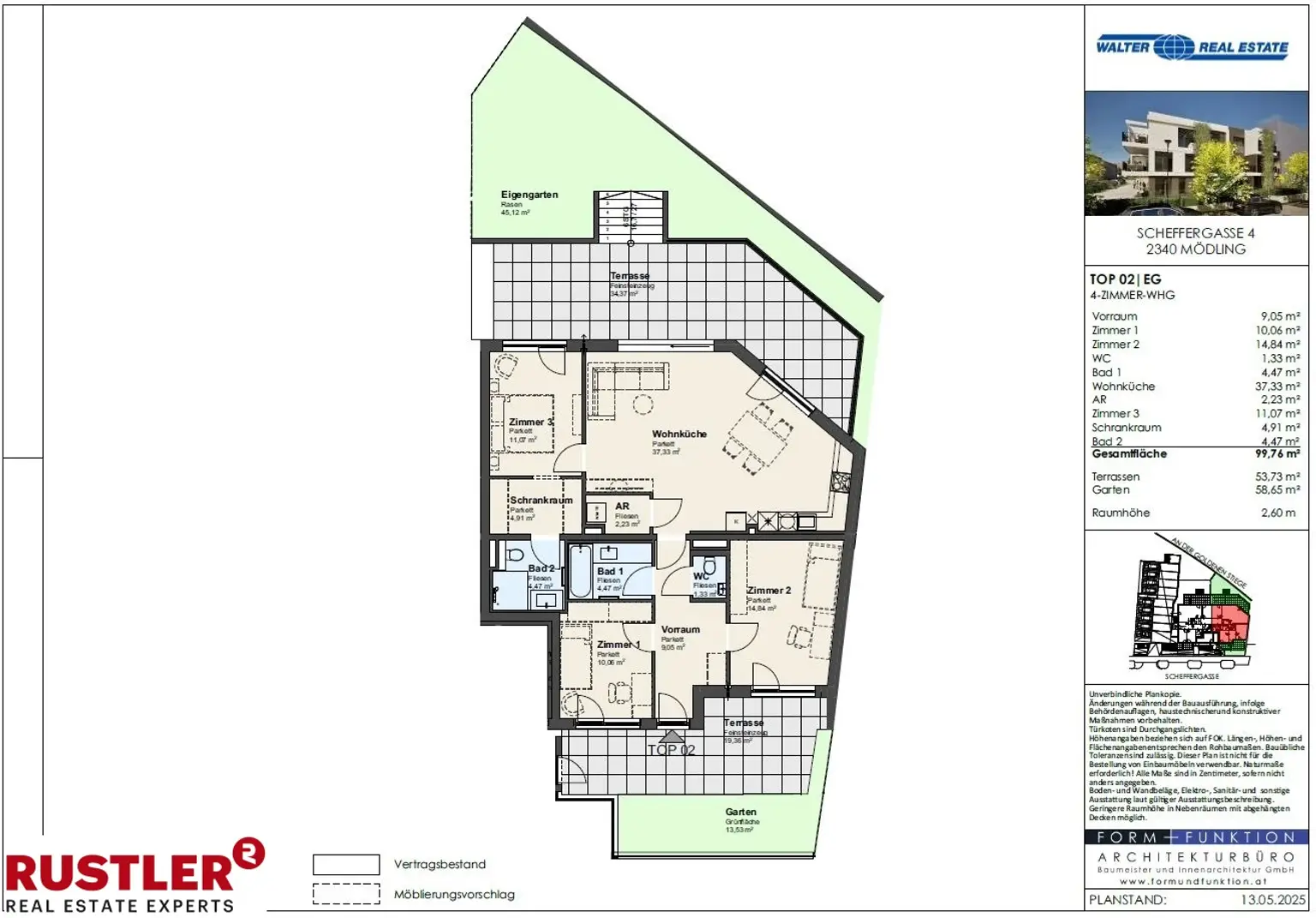 Endlich eine Gartenwohnung in Zentrumslage! 4 Zimmer und hochwertige Ausstattung