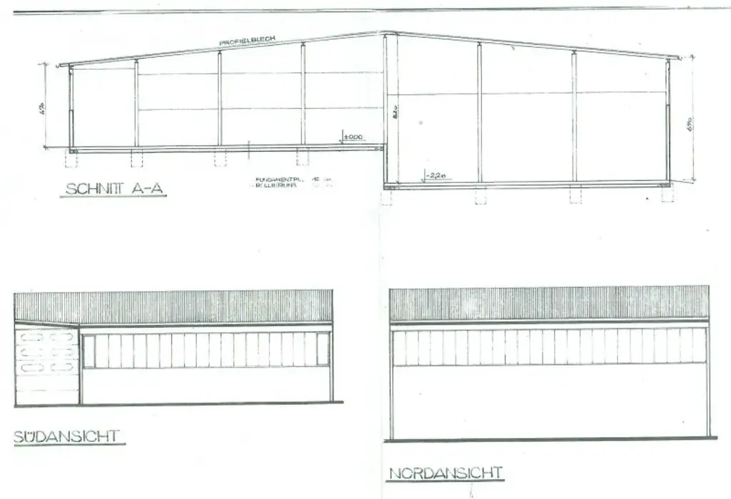 800 m² HALLEN FÜR LAGER/WERKSTATT UND 1.100 m² AUSSENFLÄCHEN NÄHE SIEGENDORF/EISENSTADT!