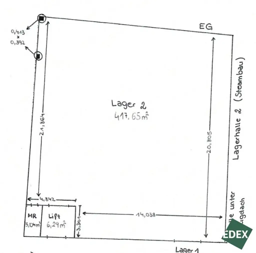 Großzügige Lagerhalle samt Büro