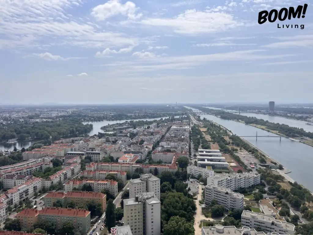Danubeflats – Österreichs höchstes Wohnhochhaus mit atemberaubendem Ausblick, exklusivem Spa und urbanem Luxus direkt an der Neuen Donau