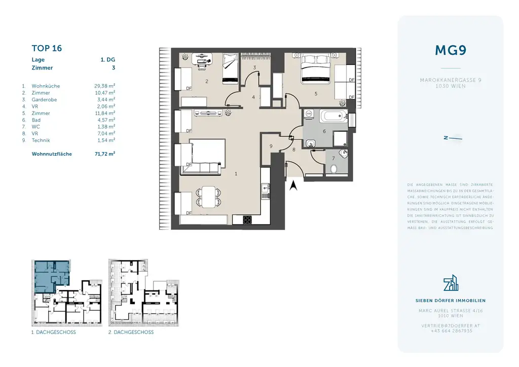 MG9 Wohnungsplan - Top 16