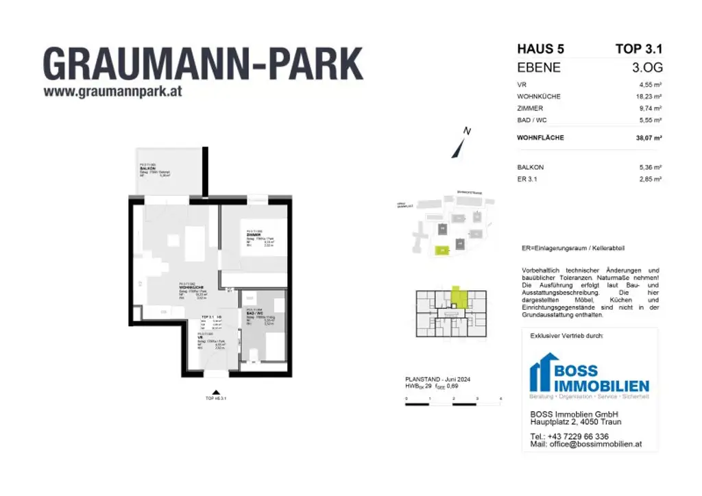 Mehrwerte für Generationen:  Neue Anlagewohnung im autofreien Graumann-Park