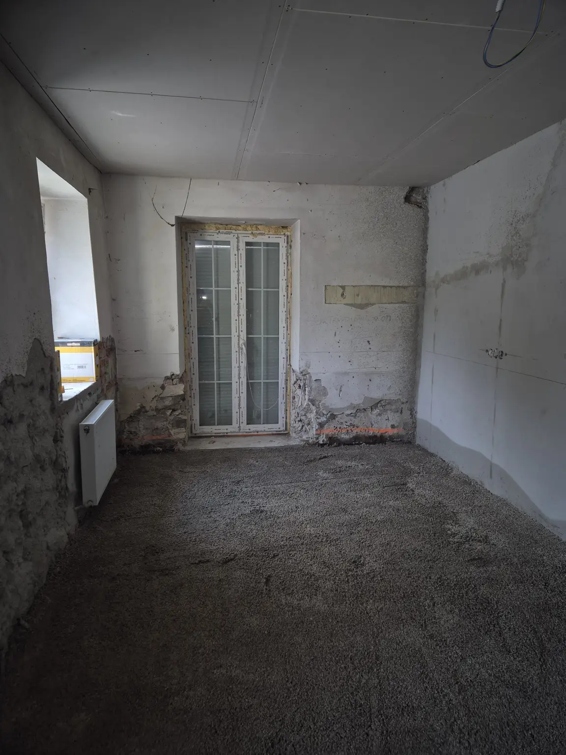 Wohnzimmer Rohzustand Stand Mai 2026