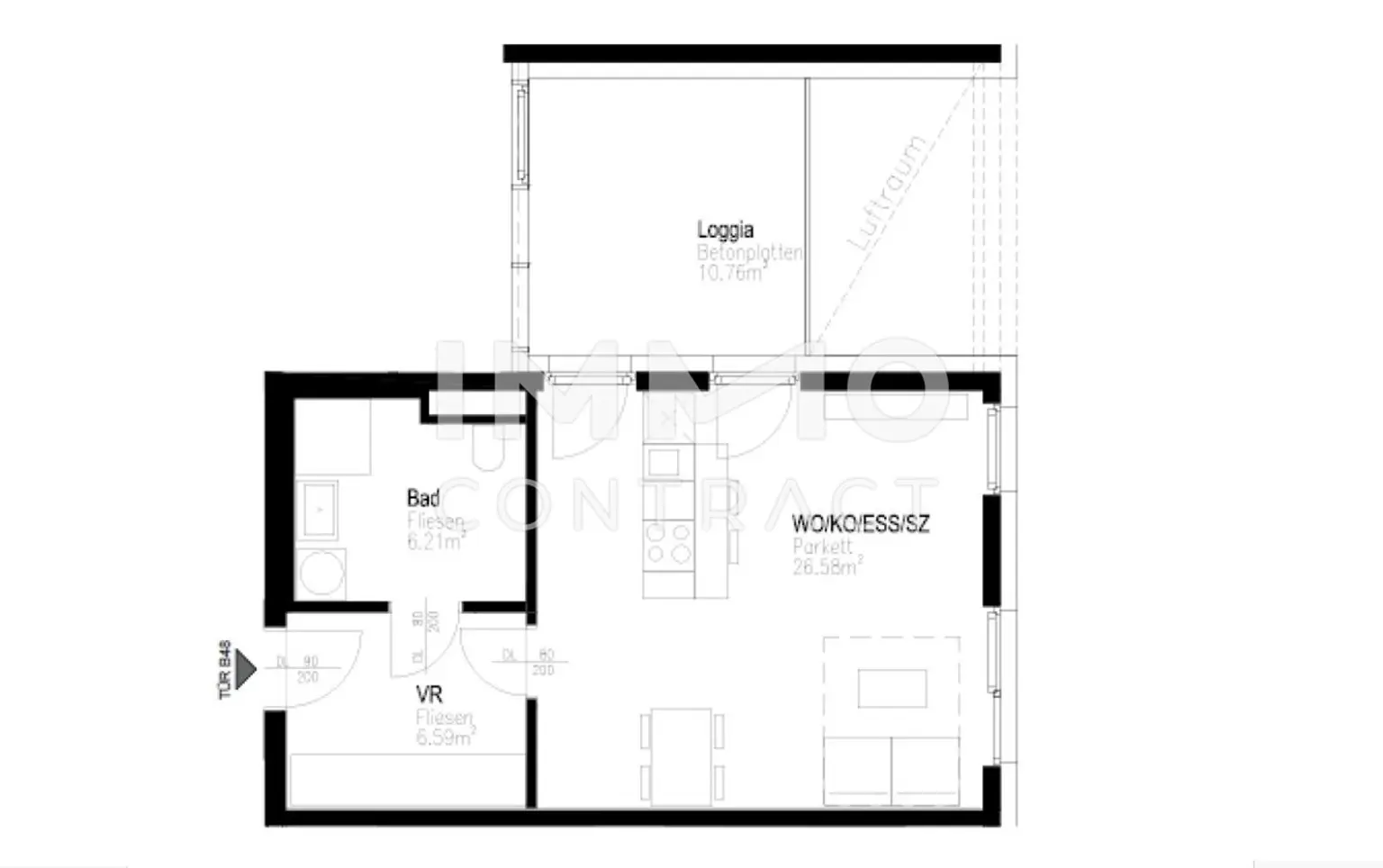 CITY SUITES GRAZ:  Single-Hit mit großer Terrasse in zentraler Lage - Karlauerstraße 16 - Top B 58