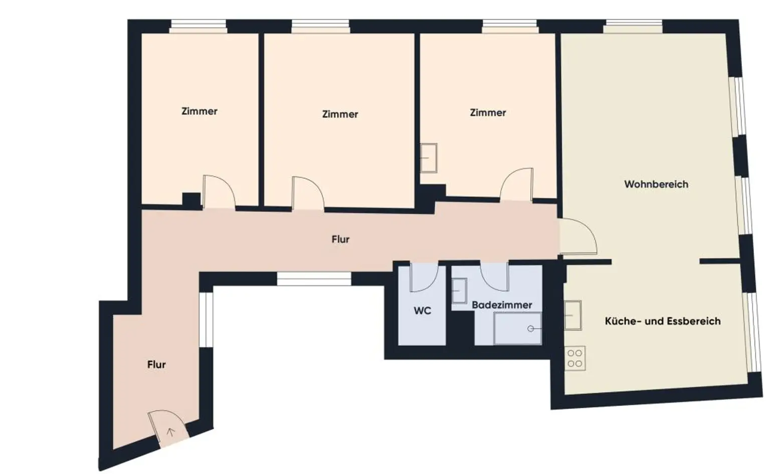 Grundriss ohne Maßstab