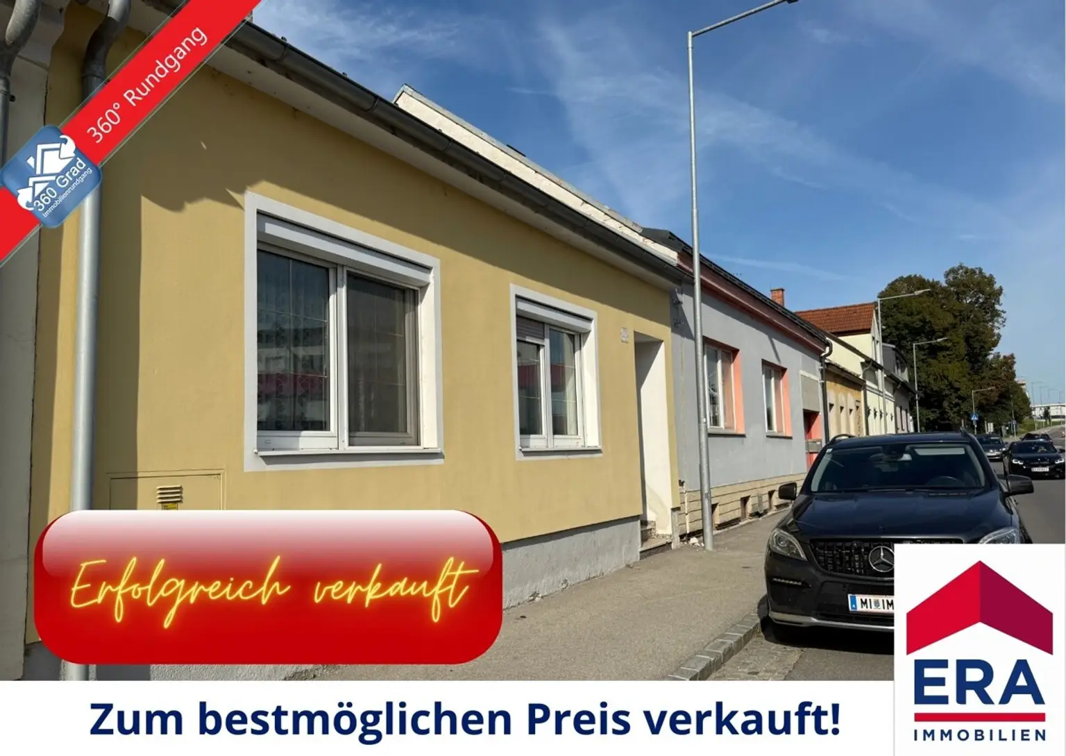 ERFOLGREICH VERKAUFT: Mistelbach - Einfamilienhaus mit uneinsehbarem Innenhof, Stadl und Nebenräumen