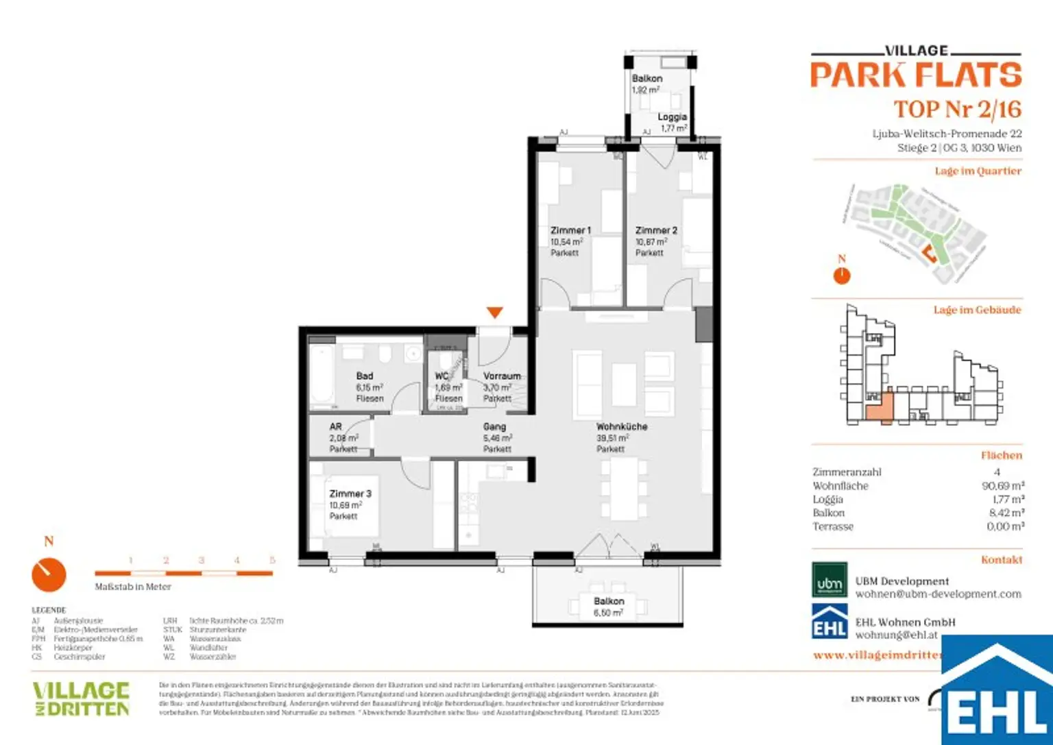 Parknähe und Urbanität – Ihr Anlageobjekt bei den PARK FLATS