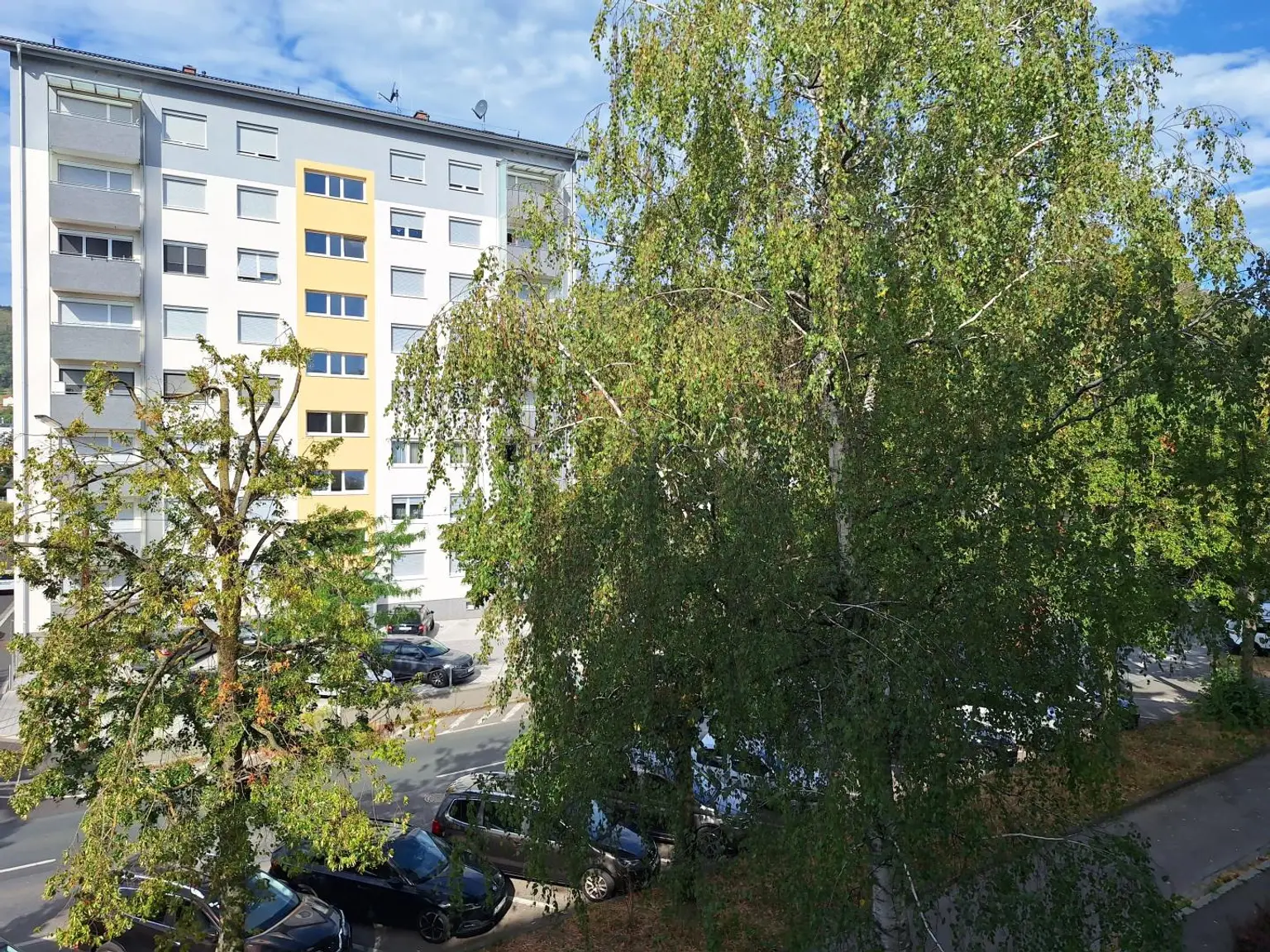 Ausblick von der Loggia nach Westen