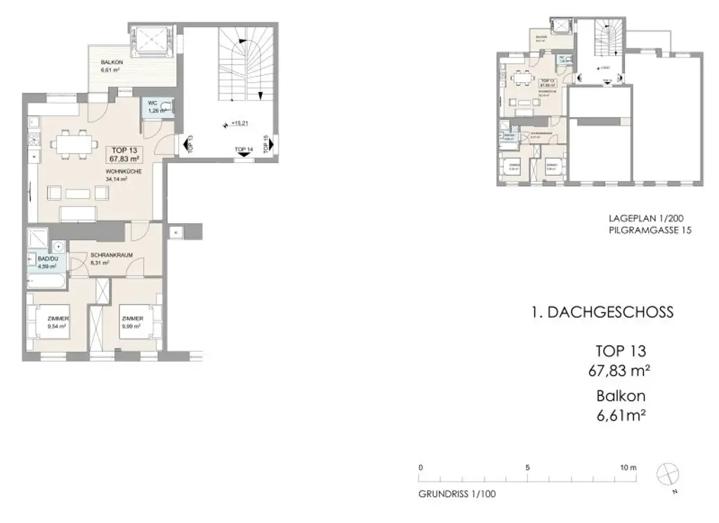 Stilvolle Wohnung im saniertem Altbau in Toplage – Pilgramgasse, 1050 Wien - U4 Fußläufig -  Balkonzubau möglich