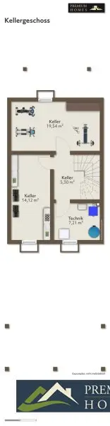 Kramsach-Reihen-Mittelhaus, Kellergeschoss