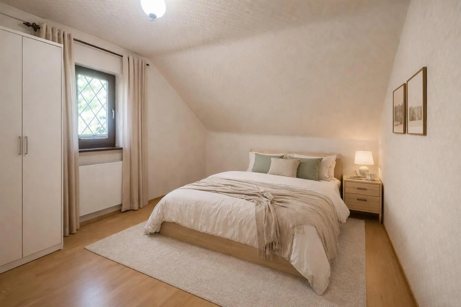 Schlafzimmer (virtuell eingerichtet)