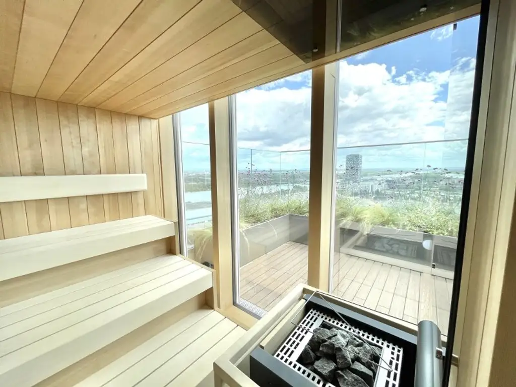 ***Grünblick im Viertel Zwei – Exklusives Wohnen über den Dächern Wiens - Infinity Rooftop-Pool - Panoramasauna - Fitnessbereich***