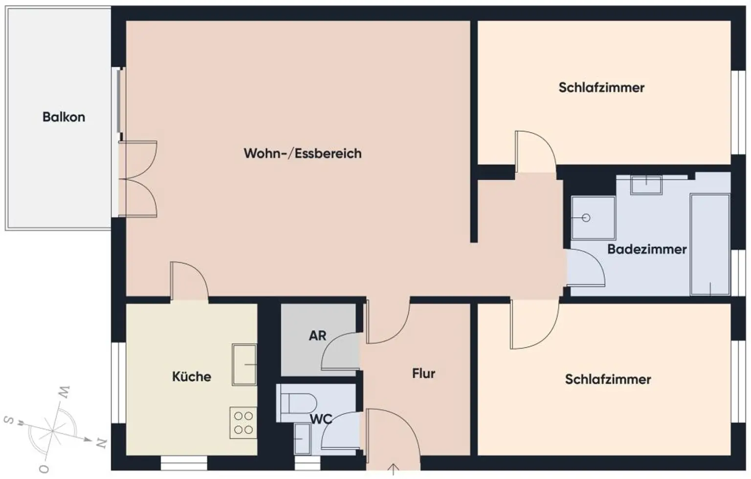 Grundriss ohne Maßstab