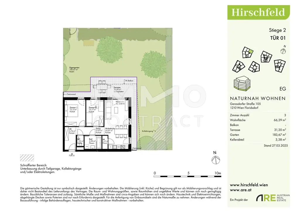 Gartenwohnung in Grühruhelage