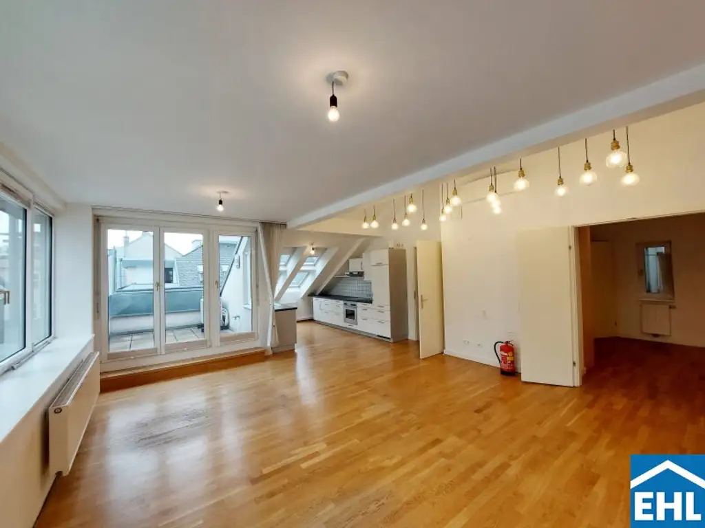 Traumhafte 3-Zimmer-Wohnung mit Terrasse direkt an der Mariahilfer Straße!