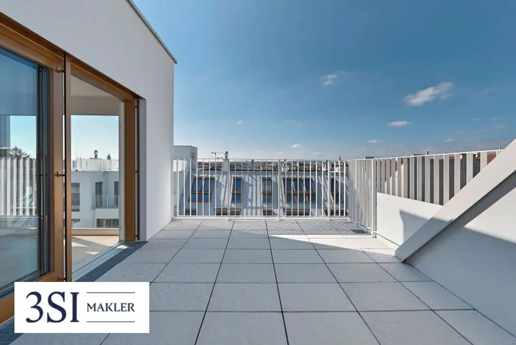 The Temptation: Erstklassige Dachgeschoßwohnung mit tollen Freiflächen Nahe Kutschkermarkt