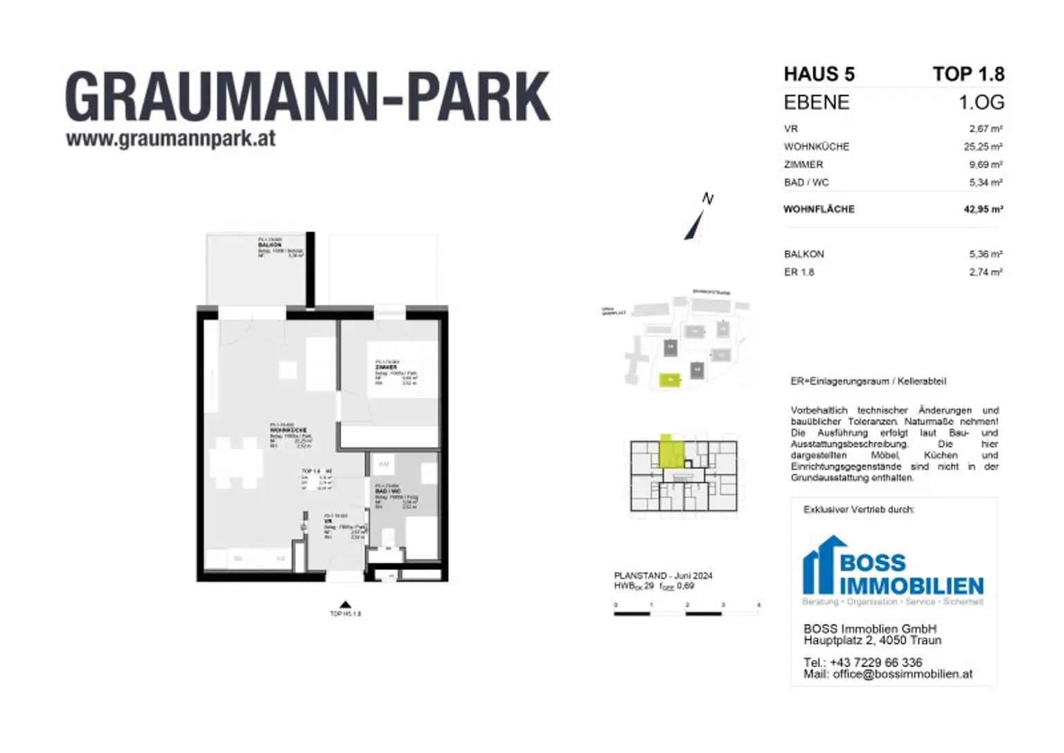 Nachhaltig und Grün: Neubauwohnung im Graumann-Park