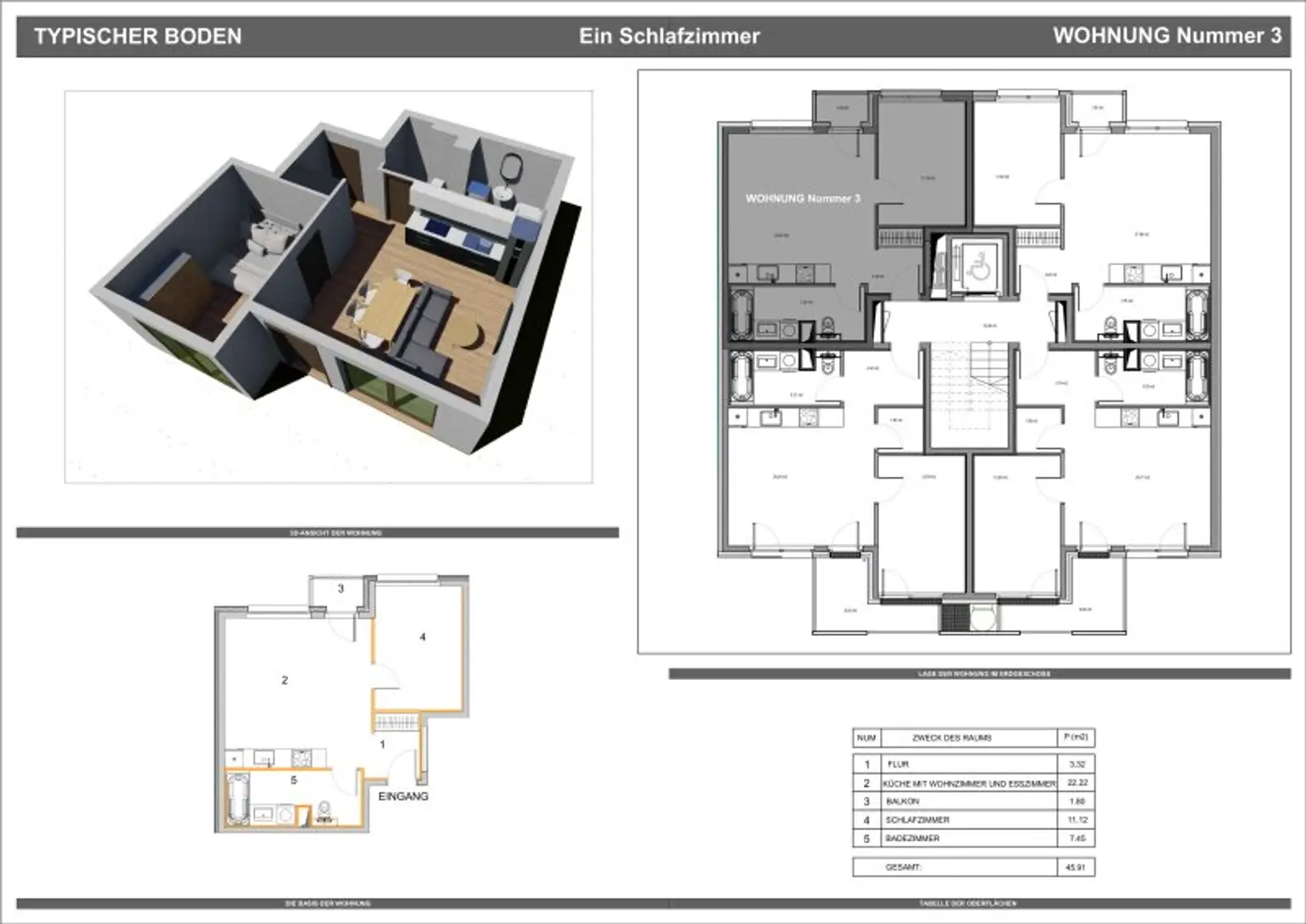 Neubauwohnung Erstbezg Dachgeschosswohnung..Gutschein für Küche von 2.000€ bei Home&Life Design Studio einbezahlt