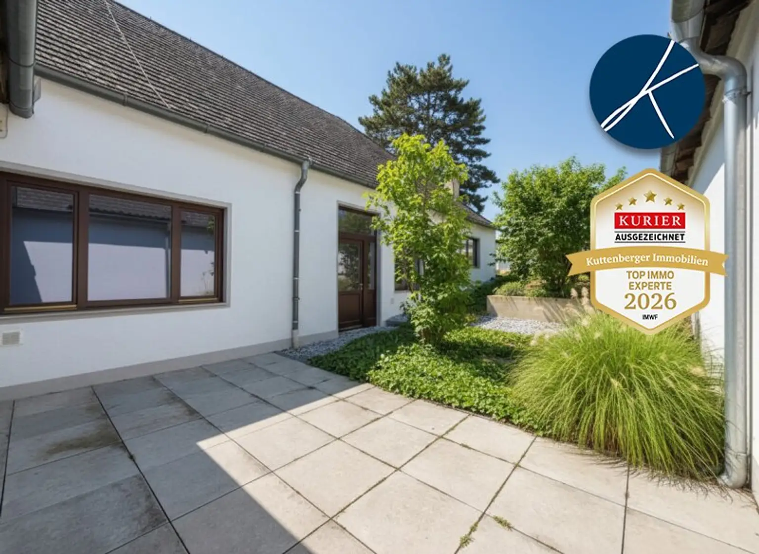 Atrium-Terrasse und Garten