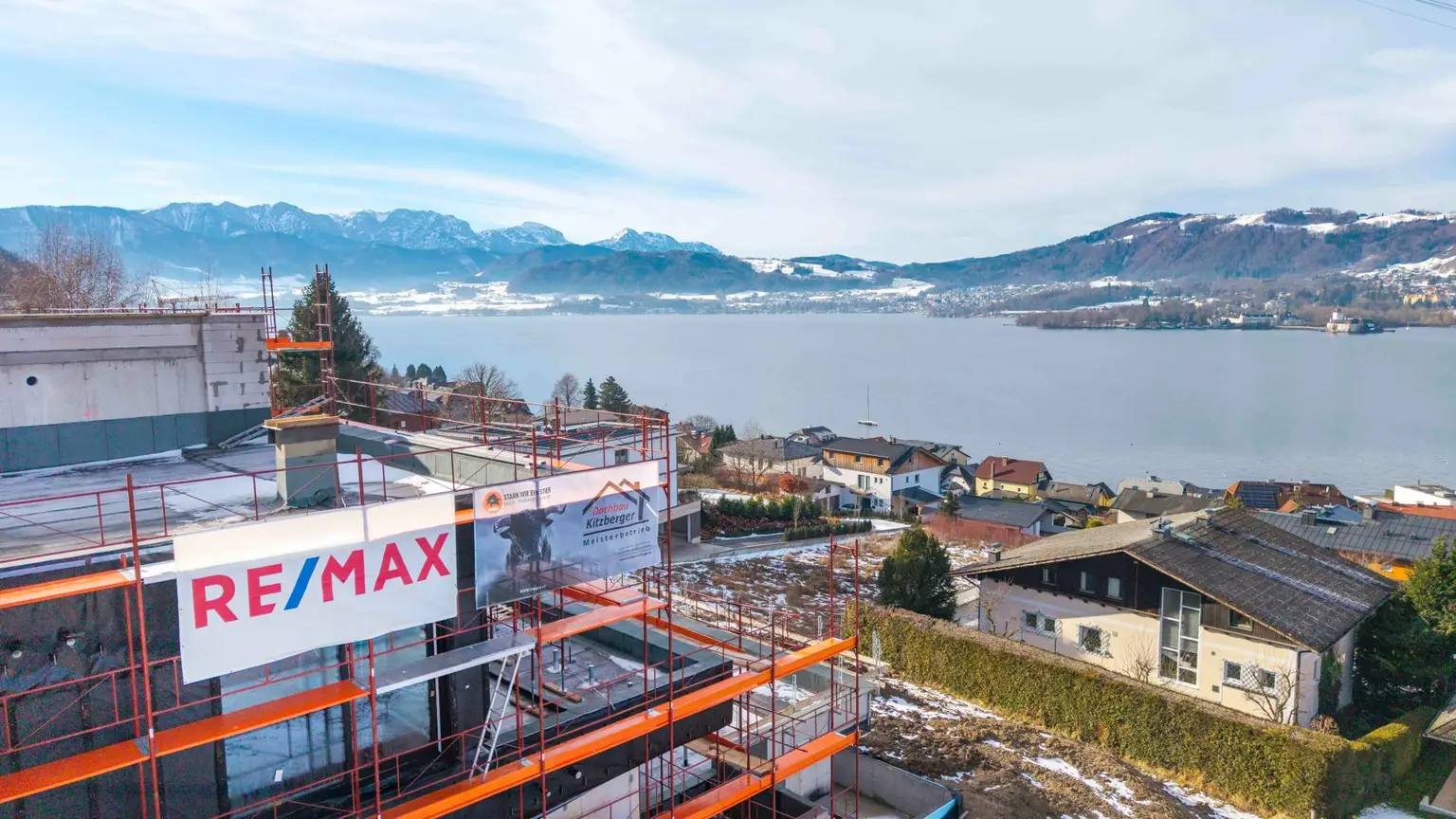 Baufortschritt Blick Traunsee