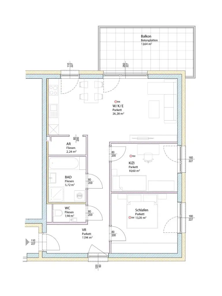 Attraktive leistbare 2/3 - Zimmer Neubauwohnungen mit Tiefgaragenplatz zum kleinen Preis ab nur € 195.000,-, Bezug Ende 2025 - PROVISIONSFREI (T27)
