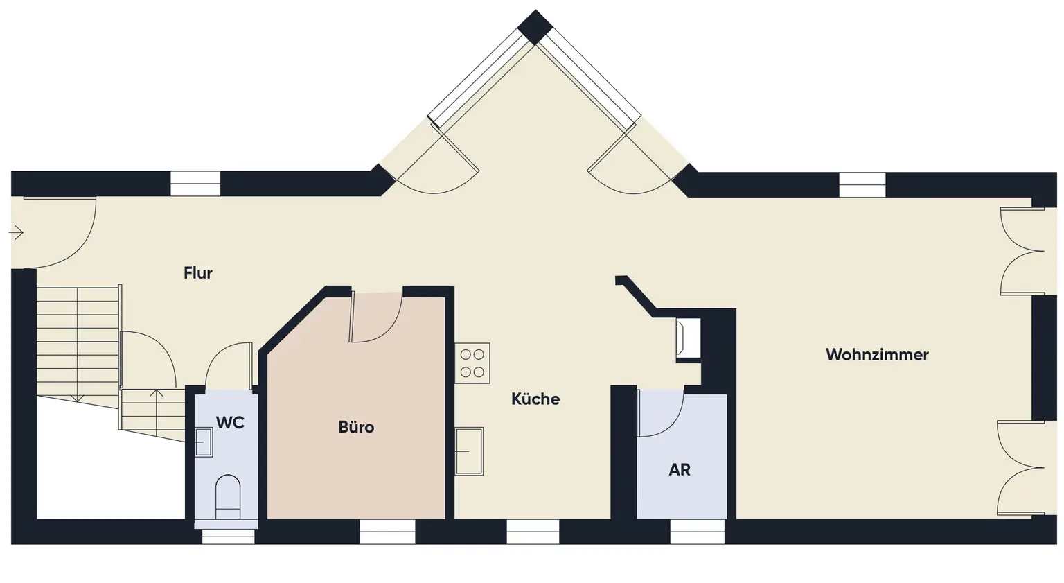 Grundrissplan ohne Maßstab EG