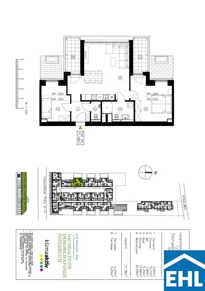 Leopold XXI – Moderne 3-Zimmer-Wohnung mit 3 Terrassen für Naturliebhaber!
