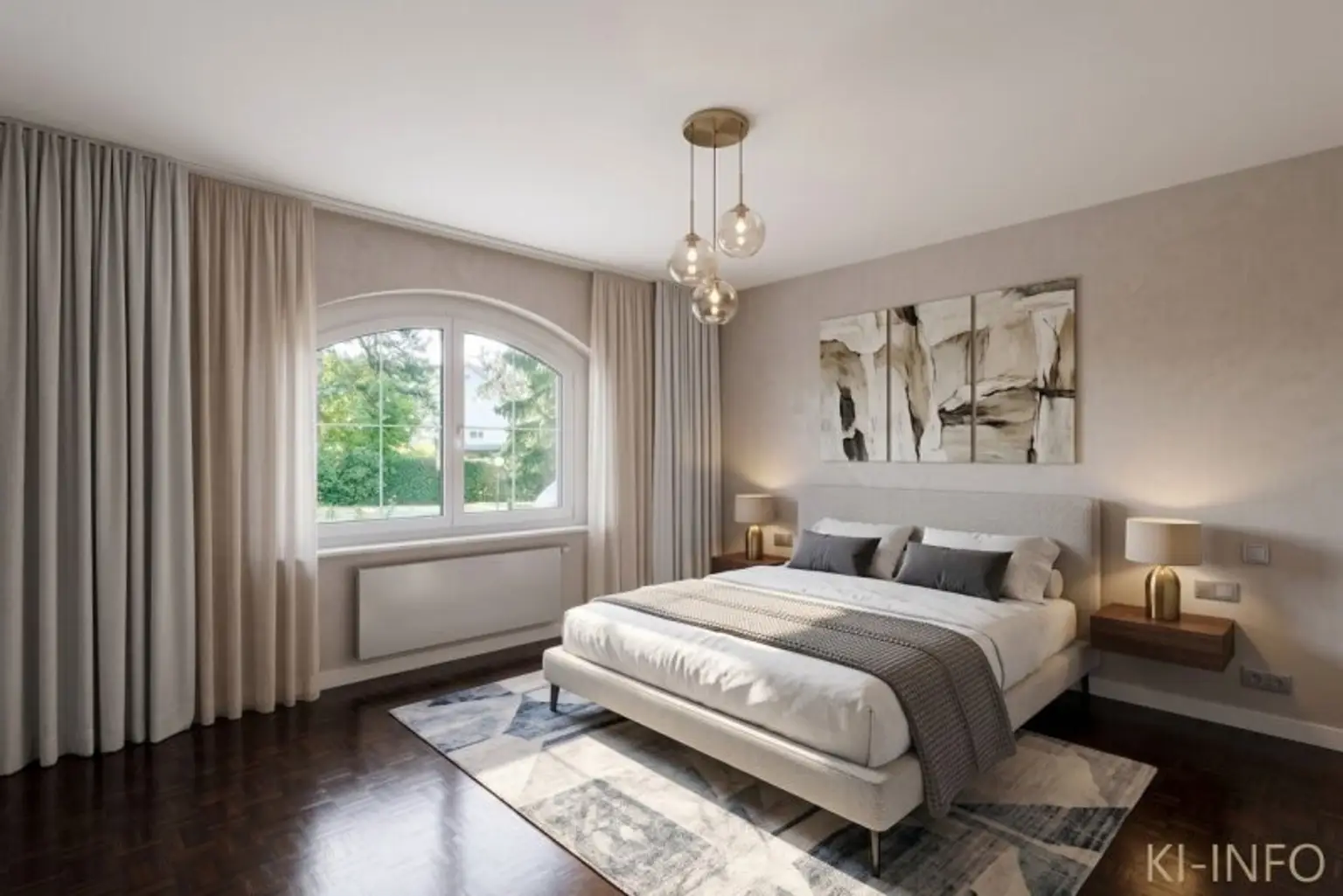 Schlafzimmer nach möglicher Renovierung