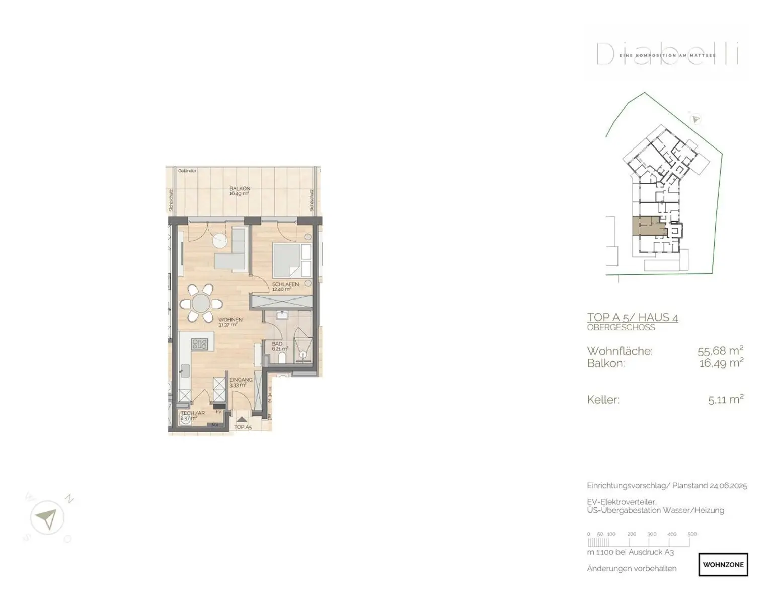 Moderne 2-Zimmer-Wohnung in Mattsee: Erstbezug mit Balkon und Seezugang