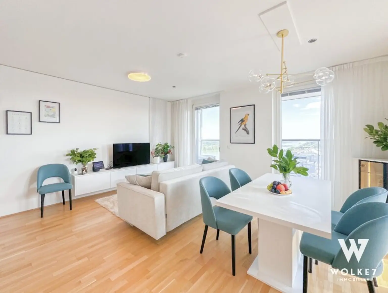 Exklusive 3-Zimmer-Residenz im Marina Tower – 16. Etage mit Donaupanorama