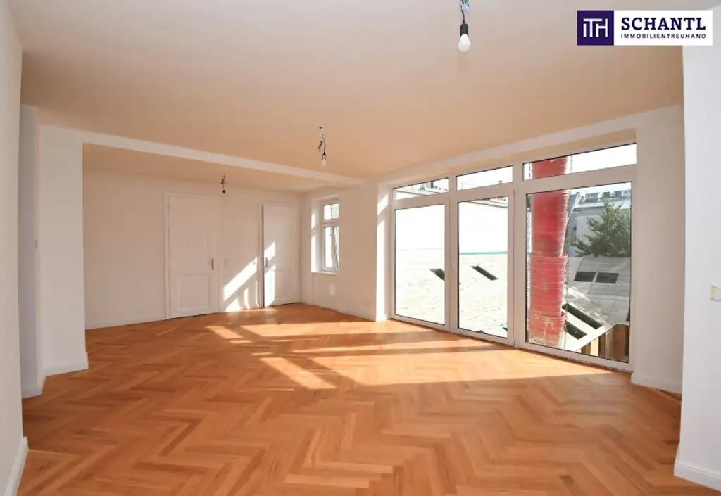 ++ SUNNY SIDE UP ++ Exklusive Familienwohnung im Dachgeschoß eines revitalisierten Gründerzeithauses + sonnige Freifläche