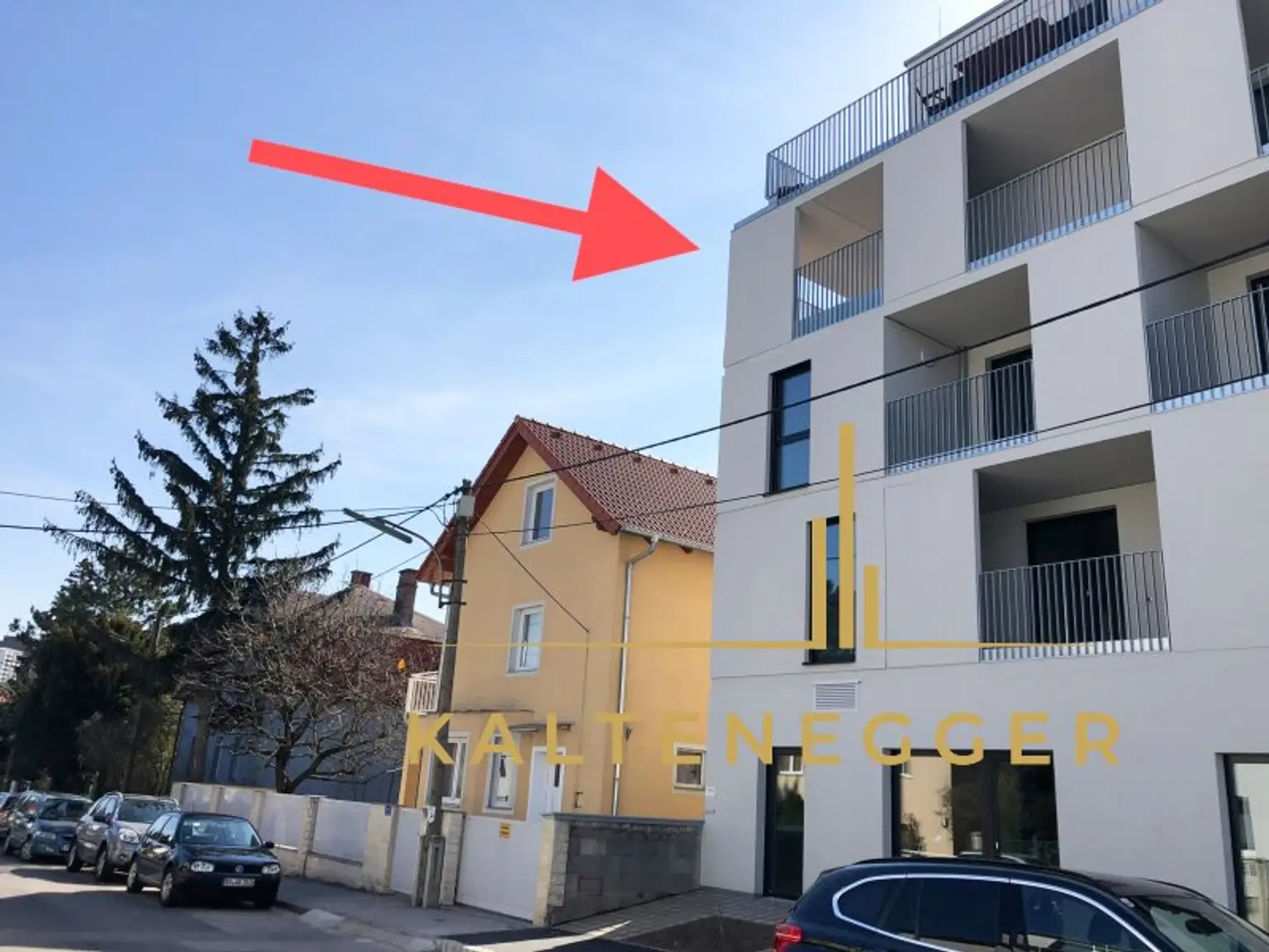 Helle 2-Zimmer Wohnung mit Terrasse im 3. Stock - für Singles oder Paare