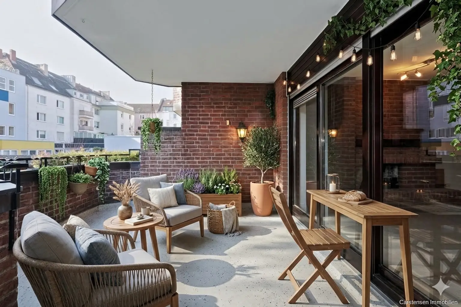 Beispielmöblierung Balkon