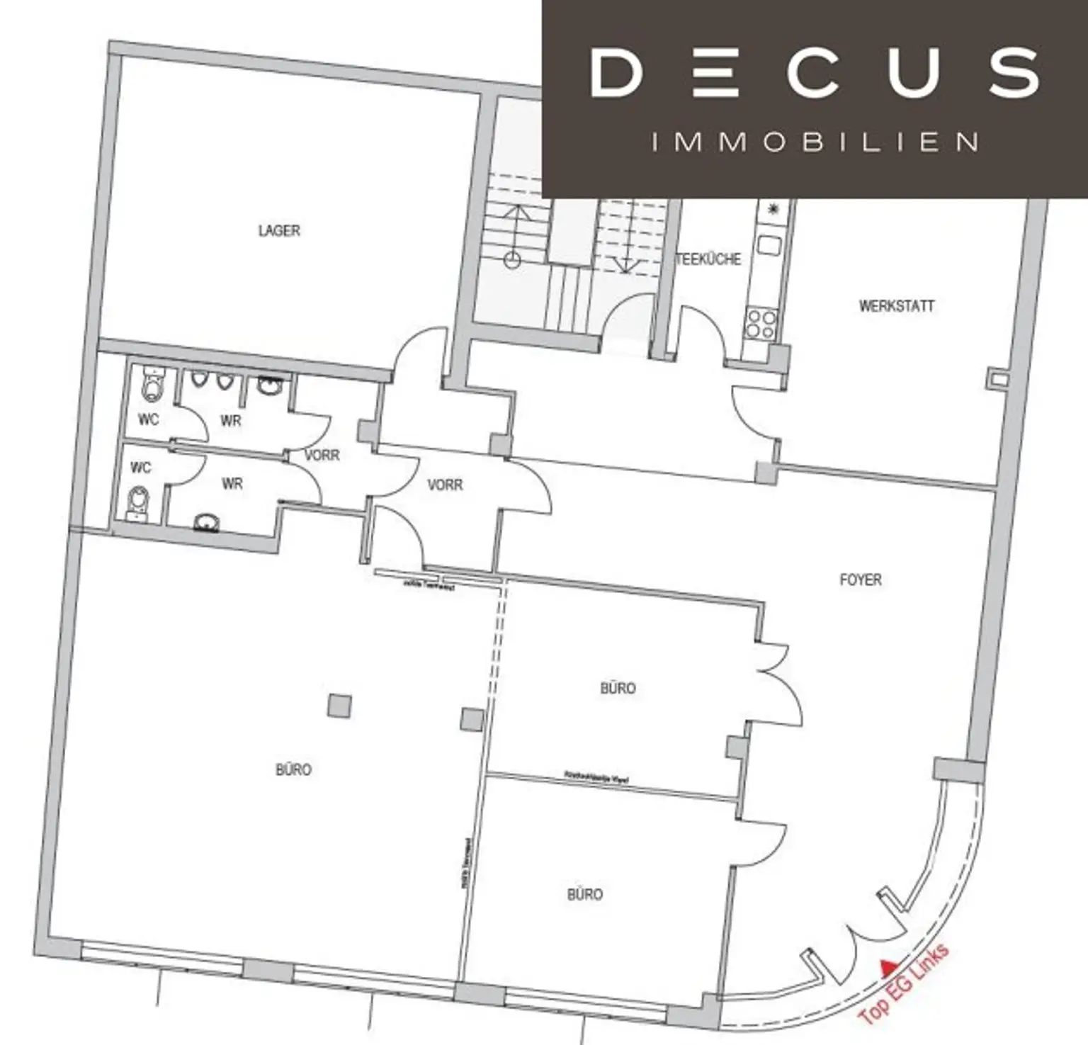 + + + FABIANI Haus + + +  gekühlte Erdgeschossfläche + + + Büro-/Geschäftslokal + + +