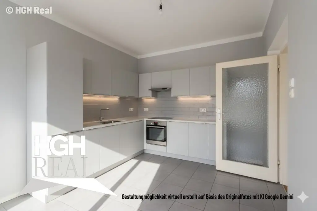 1220 Wien Helle 2-Zimmer Wohnung mit hofseitiger Loggia im 2. Liftstock Nähe U1 mit Potenzial für 3 Zimmer