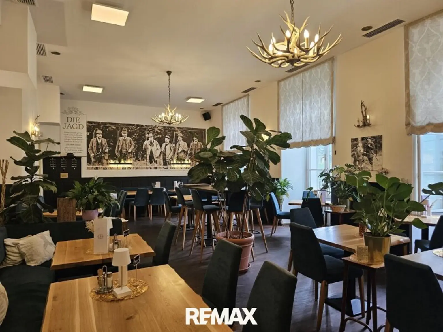 Stilvolle Einrichtung im Restaurant "Jagdstube"