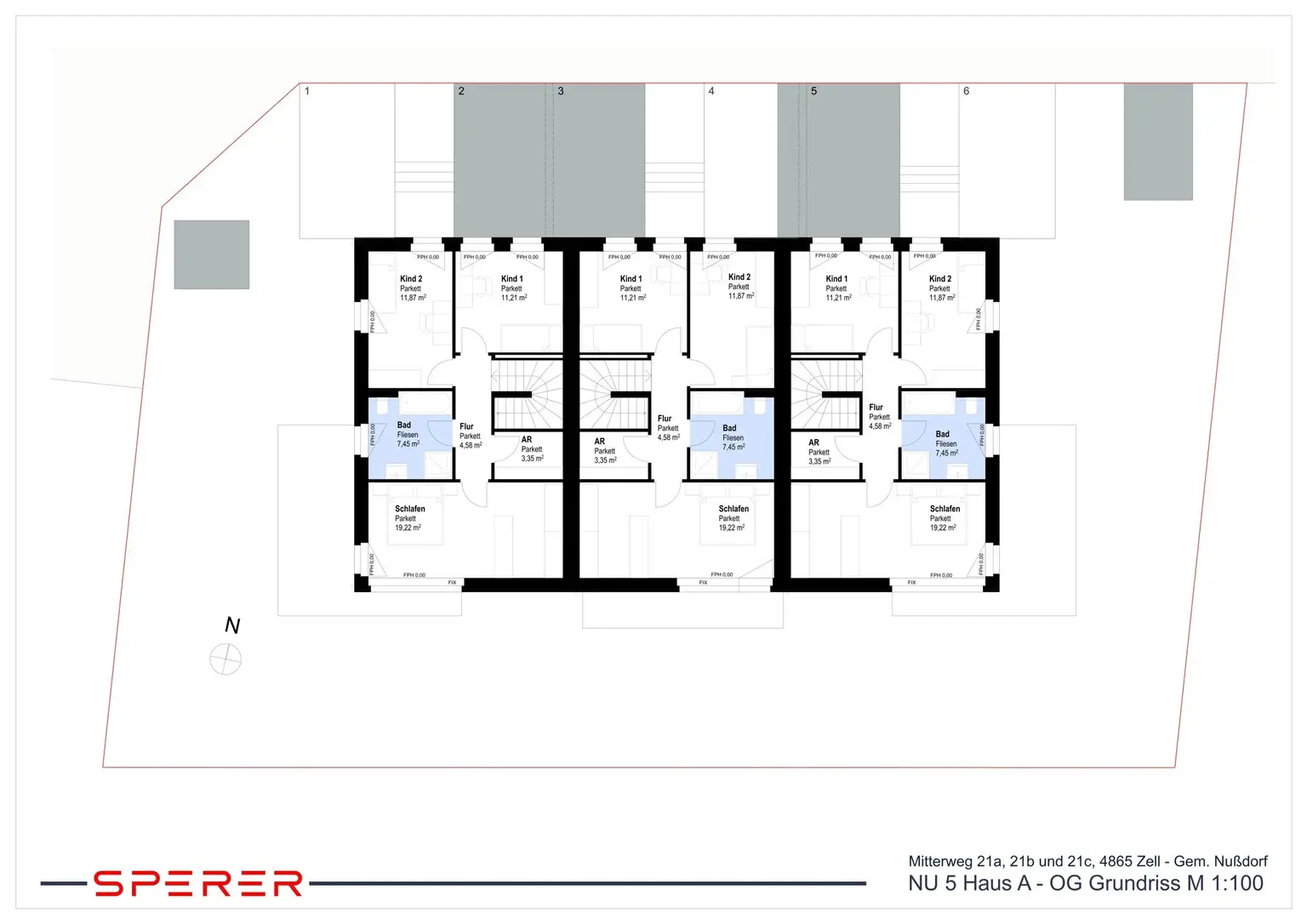 Verkaufsplan RH Haus A OG 21a_21b_21c