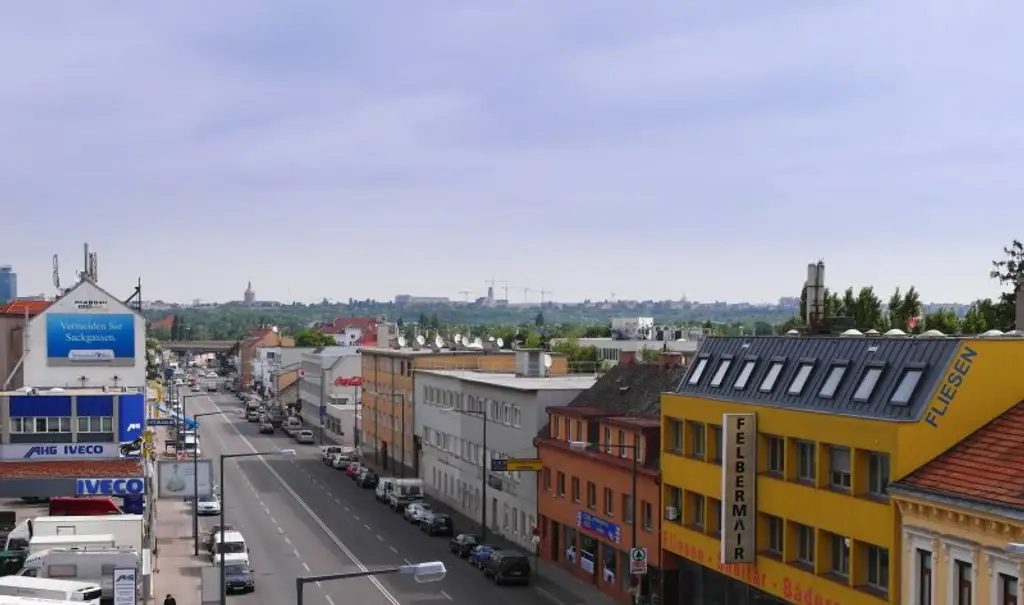 Ganz oben mit Aussicht und Terrasse